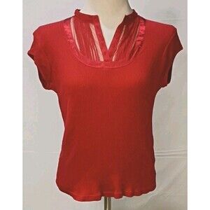 Apostrophe Women’s Blouse • Red • Size XL